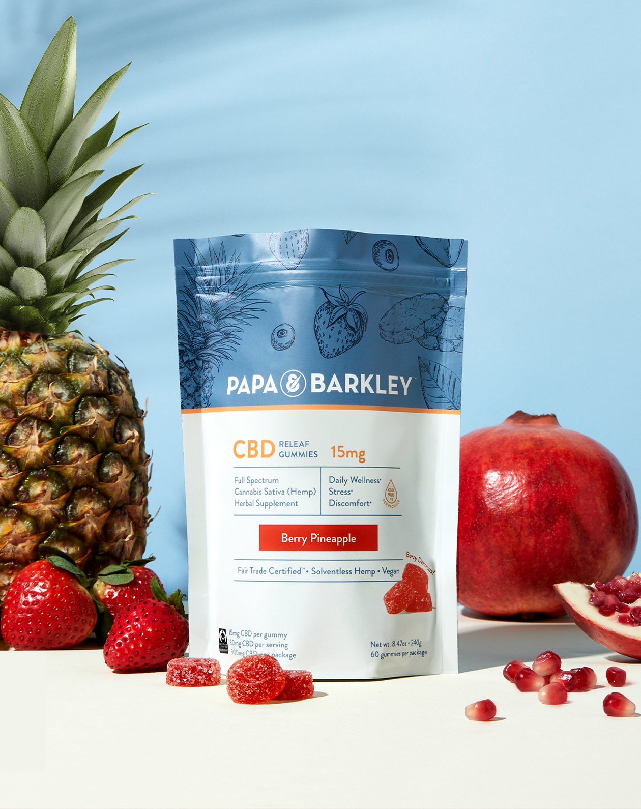 CBD Gummies | 30mg Vegan CBD Gummies For Stress | Papa & Barkley