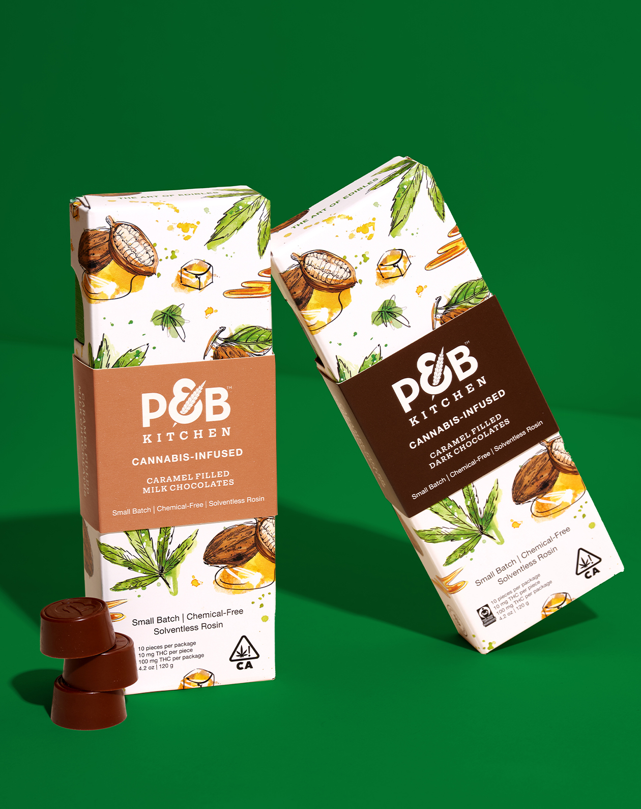 Cannabis Infused Milk Chocolate, Caramel Filled | Papa & Barkley