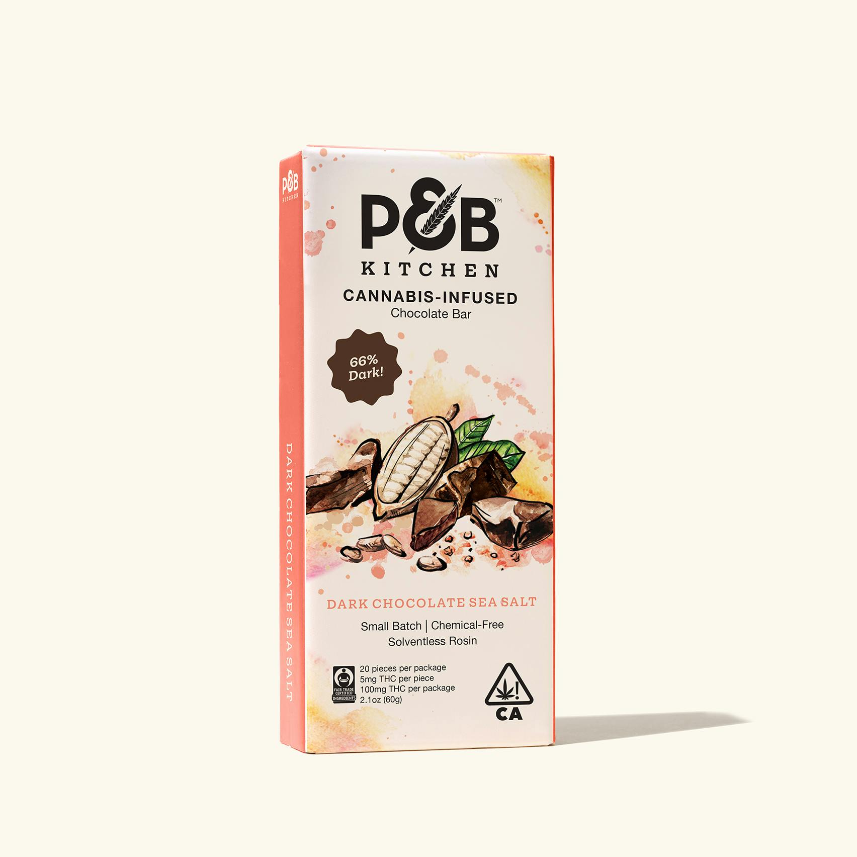 PB Kitchen Dark Chocolate Bar Box Product Image PDP Main Gallery Cream 01