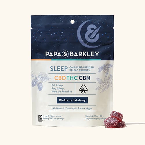 0001 PB CA CBN Sleep Gummies Pouch Product Image PDP Thumbnail Cream 02