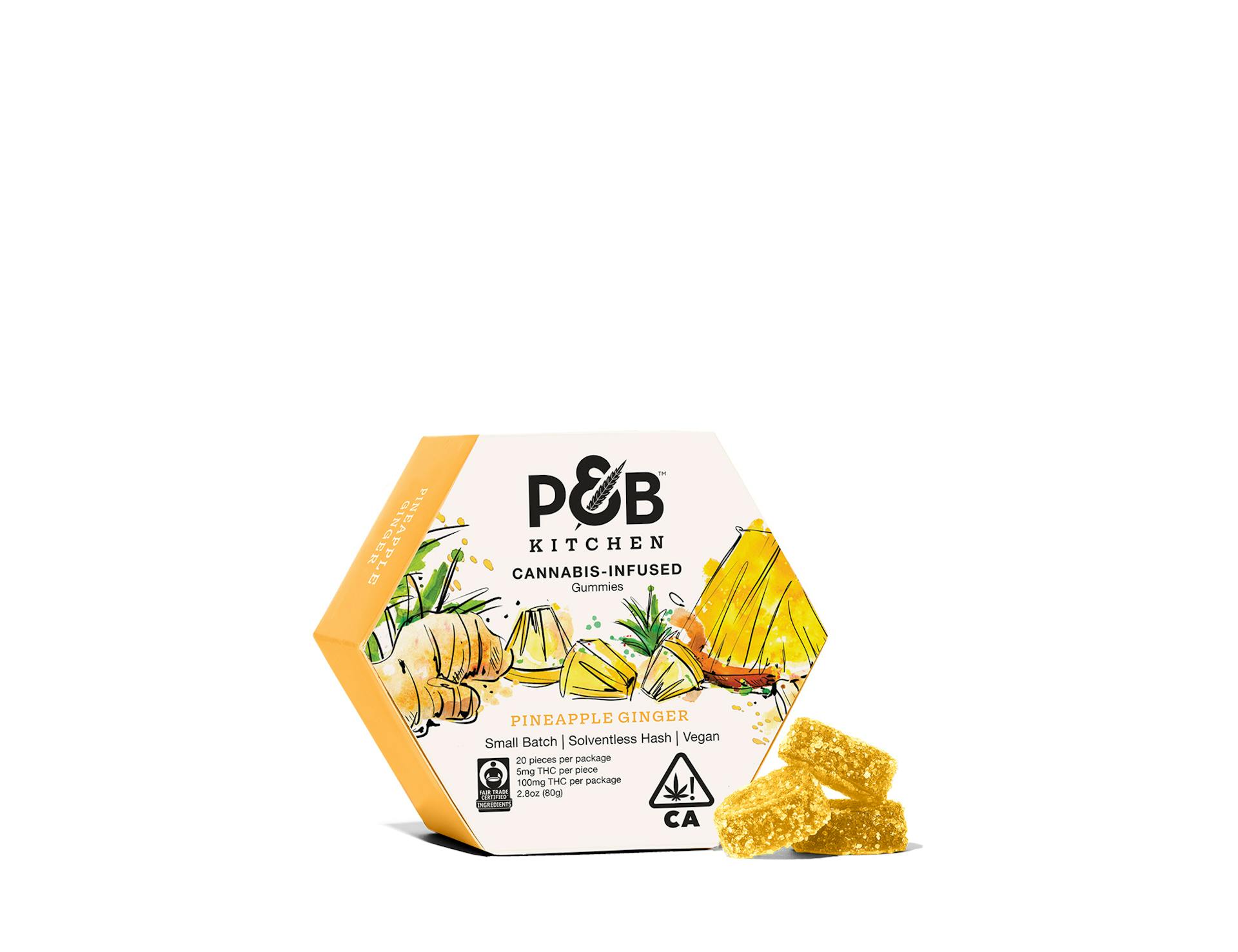 PB Kitchen Gummies Pineapple Ginger PLP